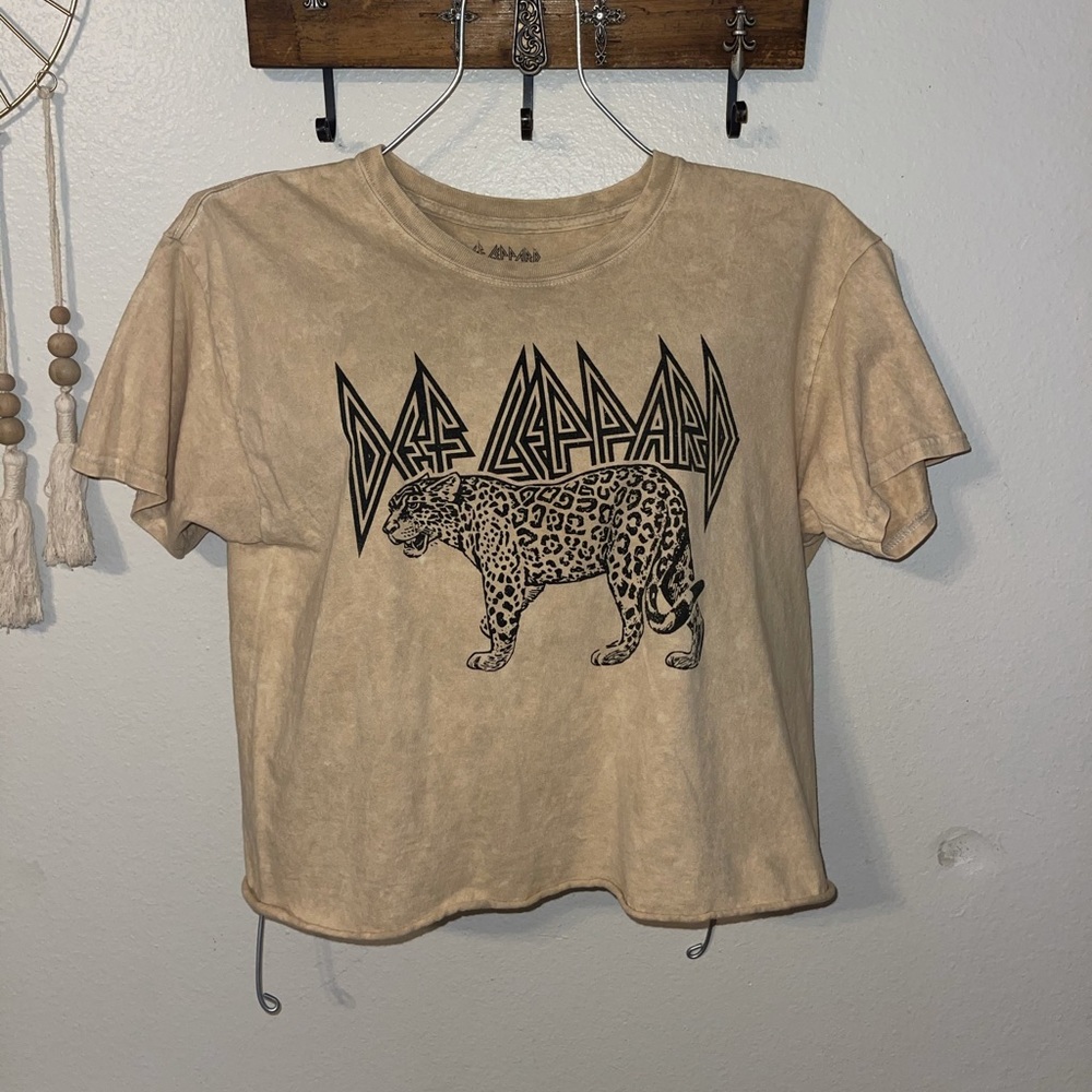 🐆 Def LEPARD Crop Top Tie Dye